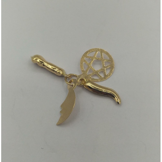 MEDALHA OURO AMARELO 19K