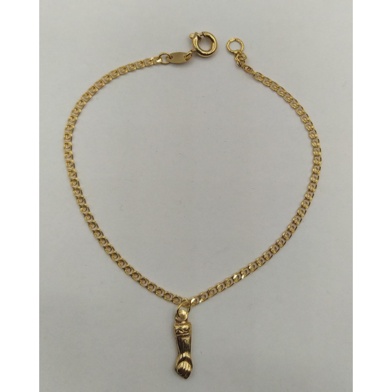 PULSEIRA OURO AMARELO 9K CRIANÇA