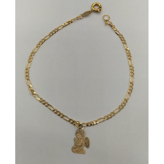 PULSEIRA OURO AMARELO 9K CRIANÇA