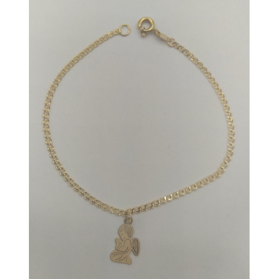 PULSEIRA OURO AMARELO 9K CRIANÇA