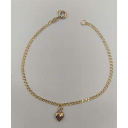 PULSEIRA OURO AMARELO 9K CRIANÇA