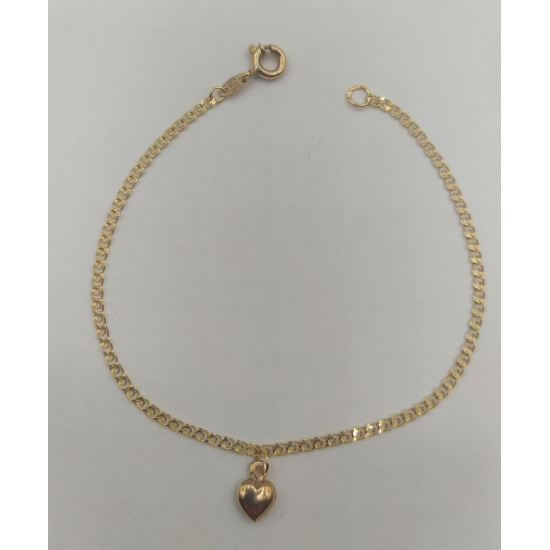 PULSEIRA OURO AMARELO 9K CRIANÇA