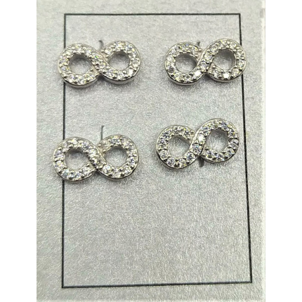 BRINCOS PRATA RODEADA