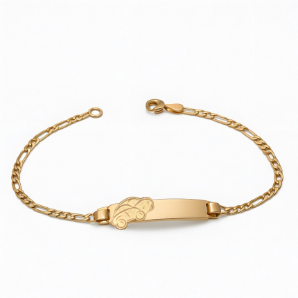 PULSEIRA OURO AMARELO 9K CRIANÇA