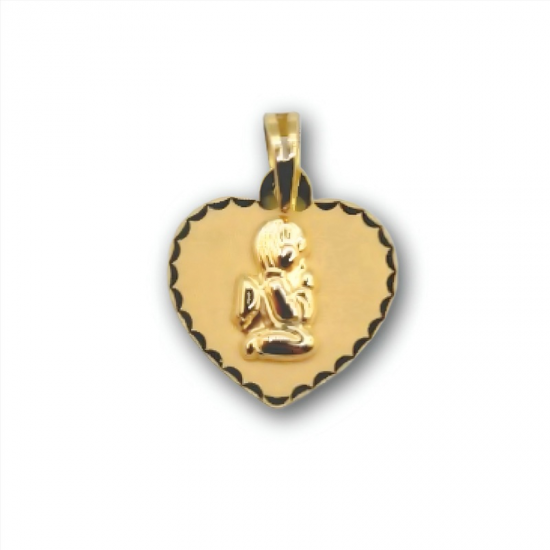 MEDALHA OURO AMARELO 19K