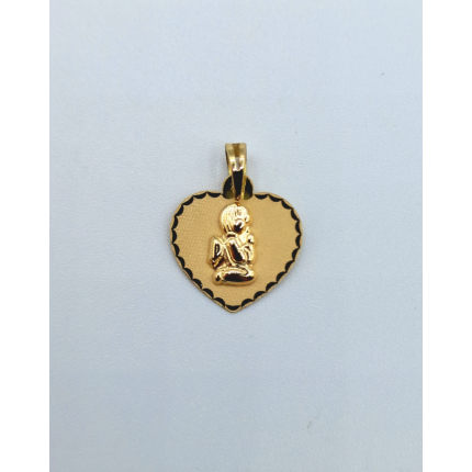 MEDALHA OURO AMARELO 19K