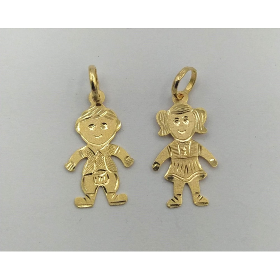 MEDALHA OURO AMARELO 19K