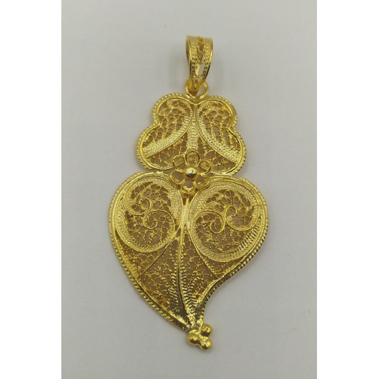 MEDALHA PRATA DOURADA