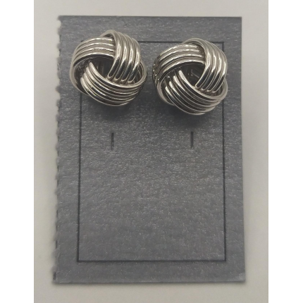 BRINCOS PRATA RODEADA