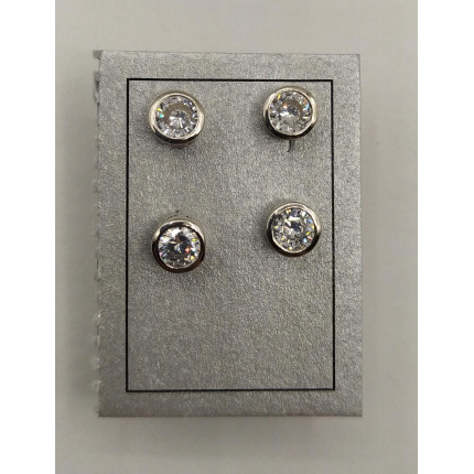 BRINCOS PRATA RODEADA