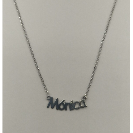 COLAR PRATA RODEADA ''NOME''
