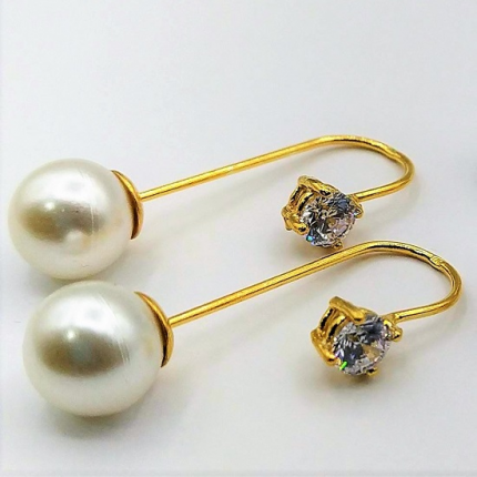 Brincos Prata Dourada