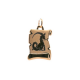 MEDALHA OURO AMARELO 19K