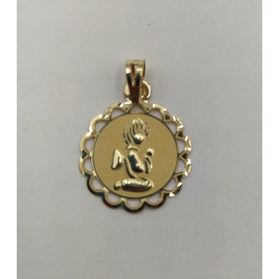MEDALHA OURO AMARELO 9K