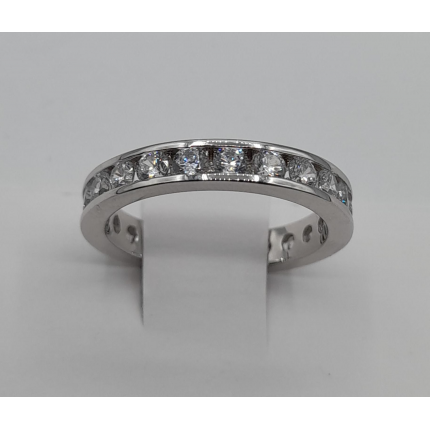 ALIANÇA PRATA RODEADA