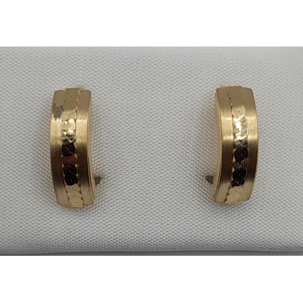 BRINCOS OURO AMARELO 19K SENHORA