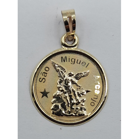 MEDALHA OURO AMARELO 9K