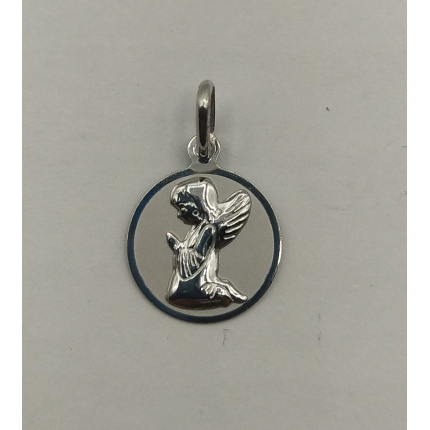 MEDALHA PRATA RODEADA