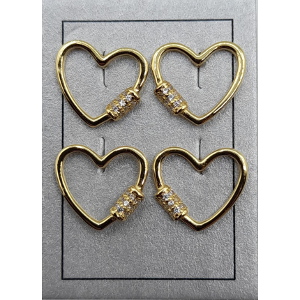 Brincos Prata Dourada