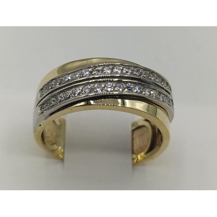 Anel Bicolor Ouro 9k Anel Bicolor Ouro 9k