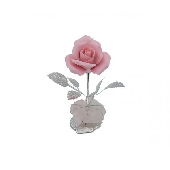 FLOR PRATA BILAMINADA
