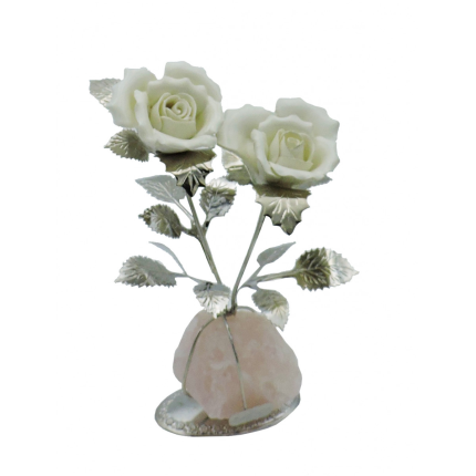 FLOR PRATA BILAMINADA