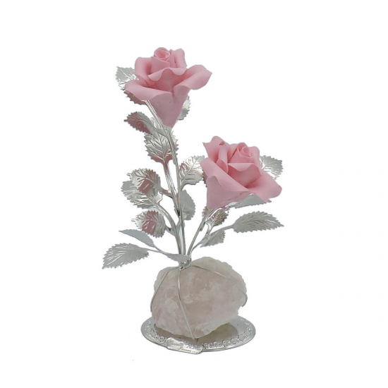 FLORES PRATA BILAMINADA