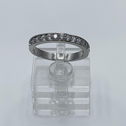 Anel Ouro Branco 19k Anel Ouro Branco 19k