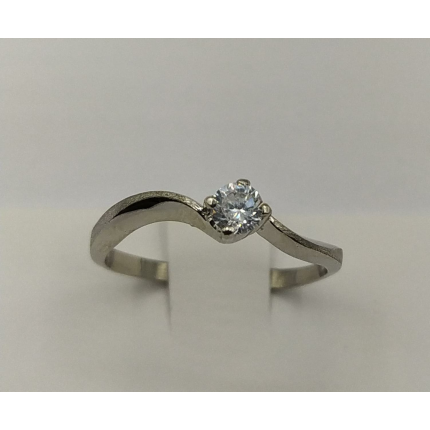 Anel Ouro Branco 19k Anel Ouro Branco 19k