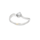 ANEL OURO BRANCO 19K