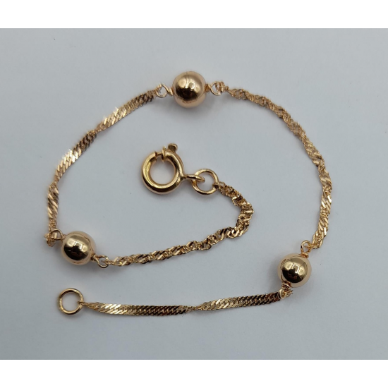 PULSEIRA OURO ROSE GOLD 9K