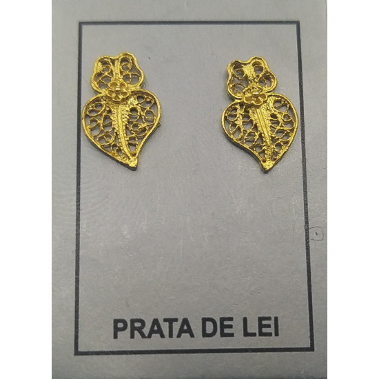 BRINCOS PRATA DOURADA