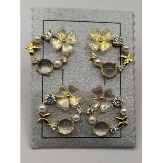 BRINCOS PRATA DOURADA