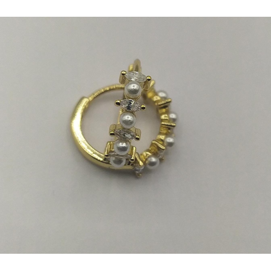 ARGOLAS PRATA DOURADA