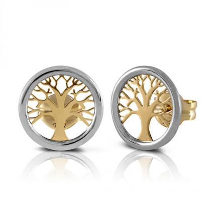 BRINCOS OURO BICOLOR 9K