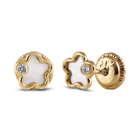 BRINCOS OURO AMARELO 19K CRIANÇA BRINCOS OURO AMARELO 19K CRIANÇA