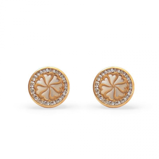 Brincos Ouro Amarelo 19k Criança Flôr Brincos Ouro Amarelo 19k Criança Flôr