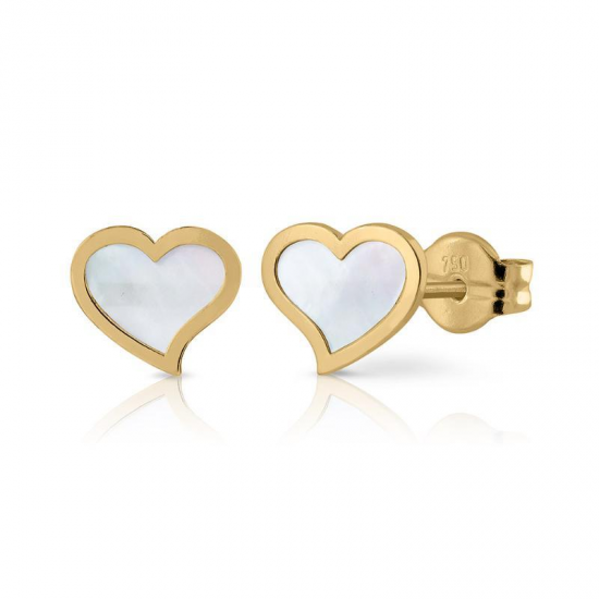 BRINCOS OURO AMARELO 19K CORAÇÃO BRINCOS OURO AMARELO 19K CORAÇÃO