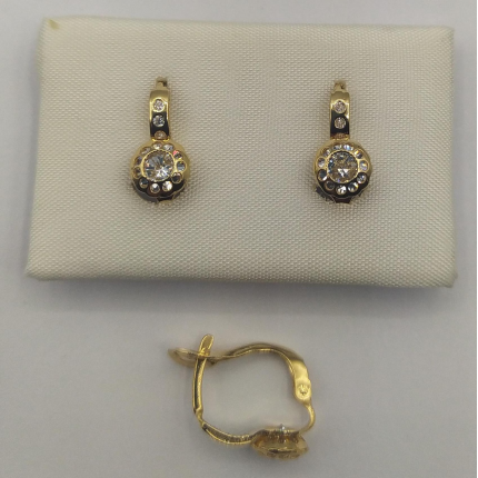 BRINCOS OURO AMARELO 19K CRIANÇA