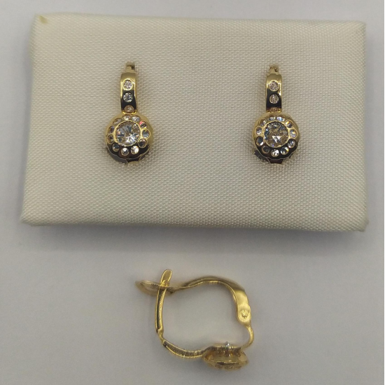 BRINCOS OURO AMARELO 19K CRIANÇA