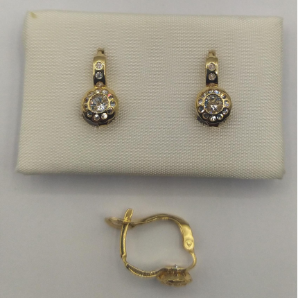BRINCOS OURO AMARELO 19K CRIANÇA