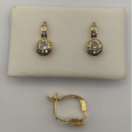 BRINCOS OURO AMARELO 19K CRIANÇA
