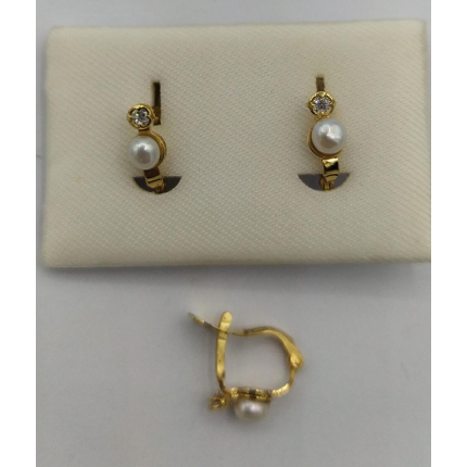 BRINCOS OURO AMARELO 19K CRIANÇA