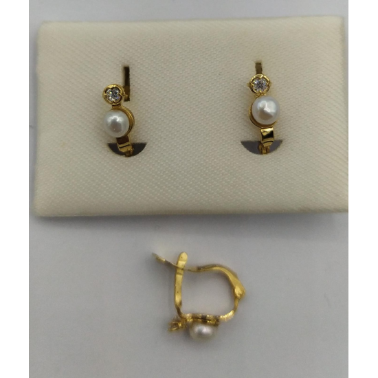 BRINCOS OURO AMARELO 19K CRIANÇA