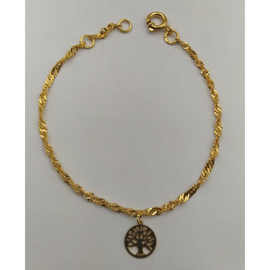 PULSEIRA OURO AMARELO 9K CRIANÇA