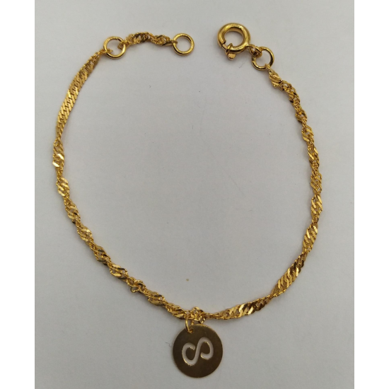 PULSEIRA OURO AMARELO 9K CRIANÇA