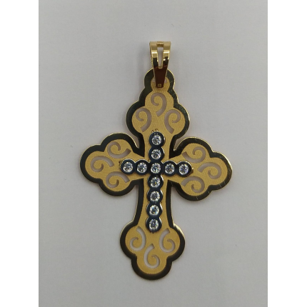 CRUZ OURO AMARELO 19K