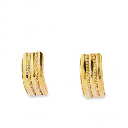 BRINCOS OURO AMARELO 9K