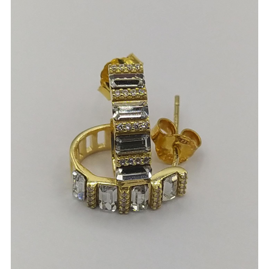 BRINCOS PRATA DOURADA