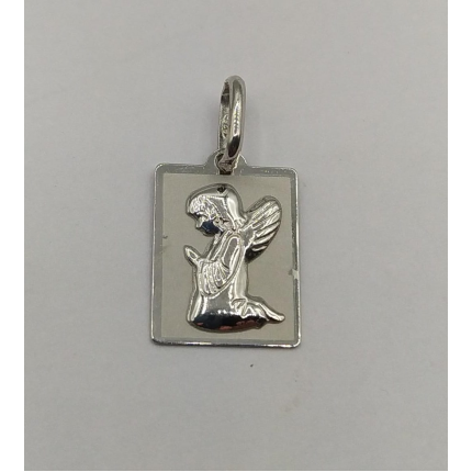 MEDALHA PRATA RODEADA